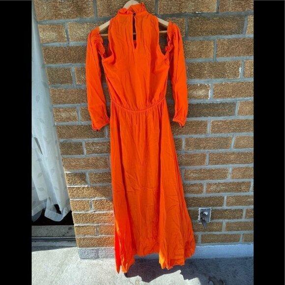 COPY - revolve swf maxi orange ruffle dress medium - Picture 7 of 9